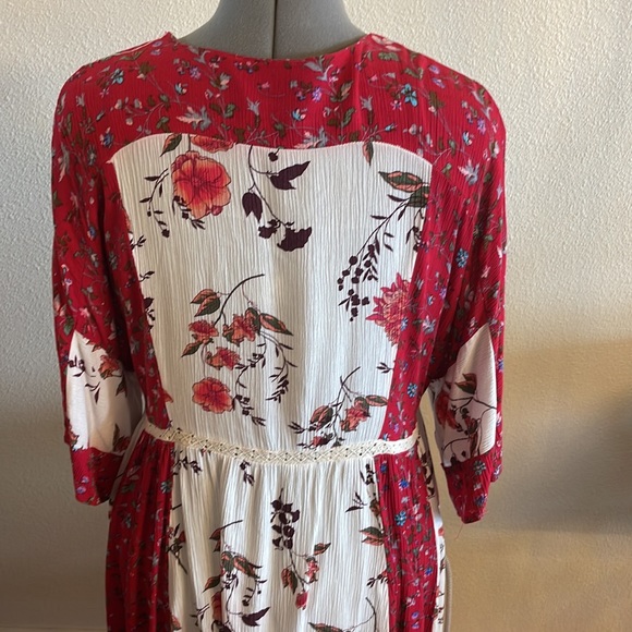 Umgee Flower Print Tunic Large - Picture 4 of 5